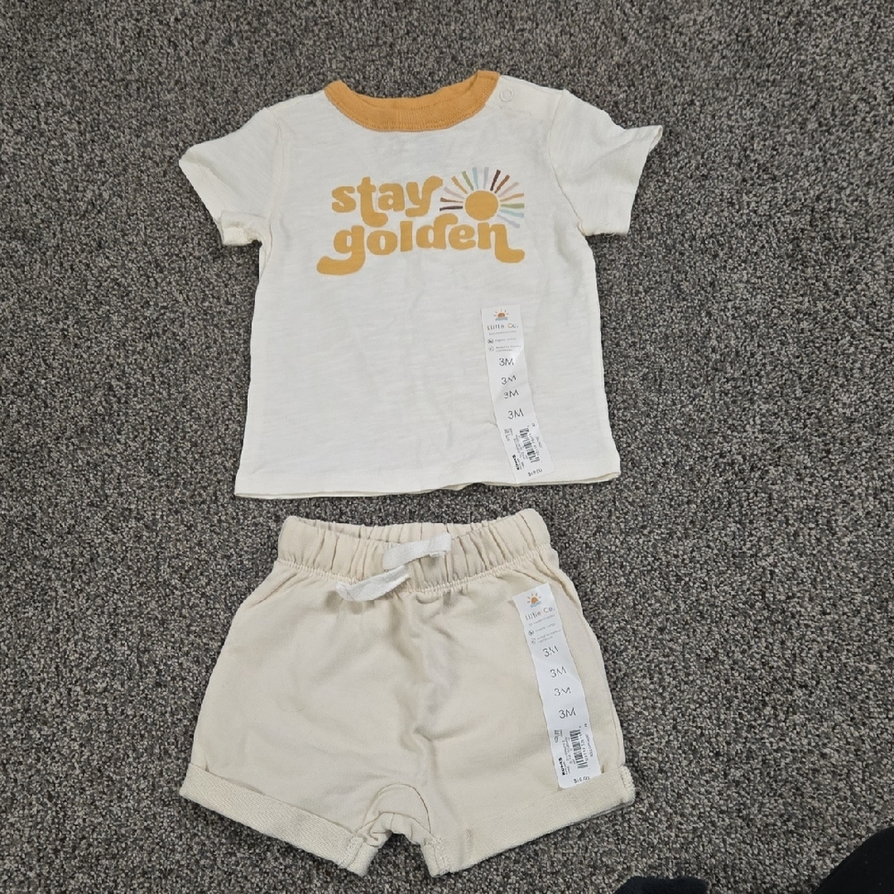 2 Piece Short And Tshirt Outfit 3 Months